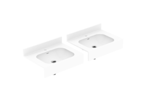 Connecting two worktops (solid color)
