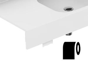 toilet paper holder (concealed)