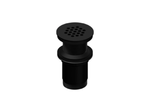 Waste free-water w/o overflow for under cover (black matte)